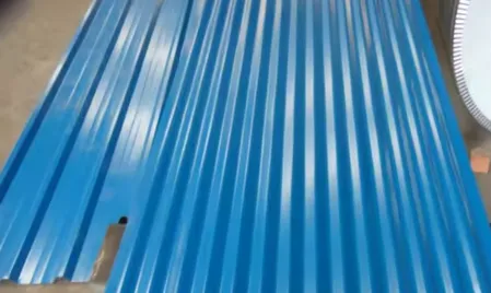 Покрівельна гофрована сталь Galvalume з кольоровим покриттям